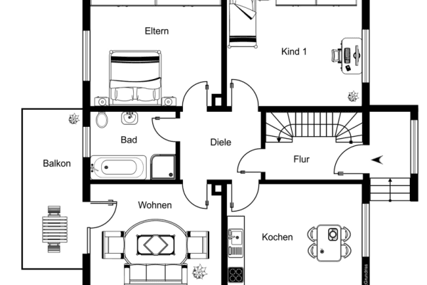 3 bedroom flat to rent, 76 m², Greifenklaustraße 12, Reckendorf 3 bedroom flat to rent, 76 m², Greifenklaustraße 12, Reckendorf
