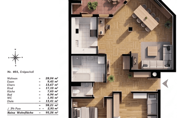 2 bedroom with open-plan kitchen flat for sale, 101 m², Friedrichshafen, Baden-Württemberg 2 bedroom with open-plan kitchen flat for sale, 101 m², Friedrichshafen, Baden-Württemberg