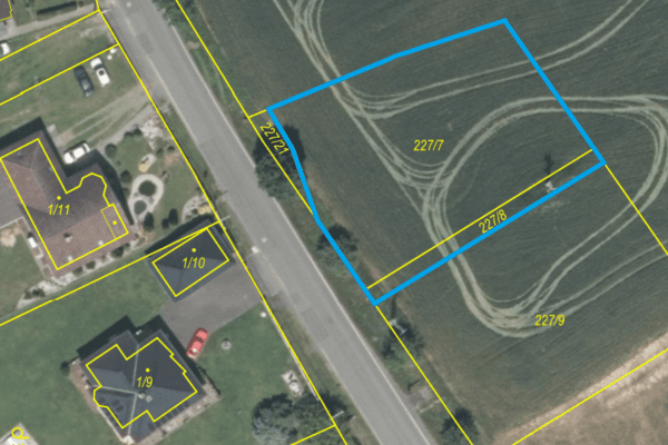 plot for sale, 1,248 m², Hostomice plot for sale, 1,248 m², Hostomice