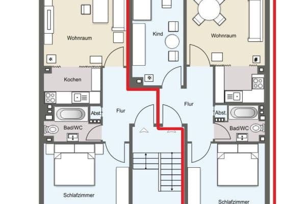 3 bedroom flat to rent, 55 m², Bochum 3 bedroom flat to rent, 55 m², Bochum