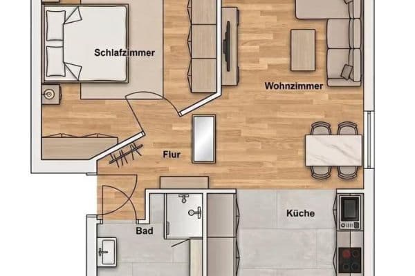 2 bedroom flat to rent, 48 m², Drosselstraße 33, Moers 2 bedroom flat to rent, 48 m², Drosselstraße 33, Moers