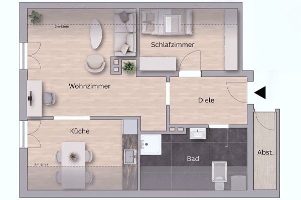 2 bedroom flat to rent, 52 m², Idstein 2 bedroom flat to rent, 52 m², Idstein