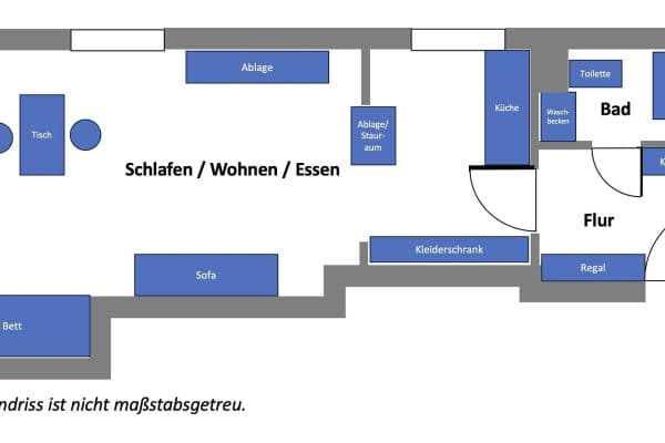 1 bedroom flat to rent, 31 m², Nürnberg 1 bedroom flat to rent, 31 m², Nürnberg