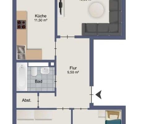 2 bedroom with open-plan kitchen flat to rent, 73 m², Hornboden 2, Grenzach-Wyhlen 2 bedroom with open-plan kitchen flat to rent, 73 m², Hornboden 2, Grenzach-Wyhlen