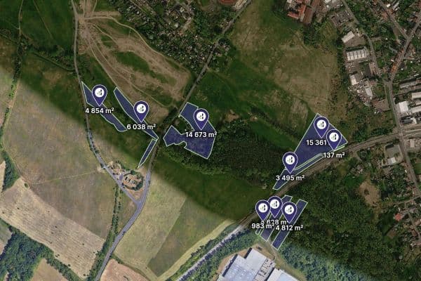 plot for sale, 54,987 m², Krupka plot for sale, 54,987 m², Krupka