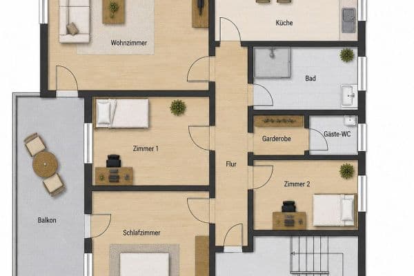 4 bedroom flat to rent, 100 m², Baiersdorf 4 bedroom flat to rent, 100 m², Baiersdorf