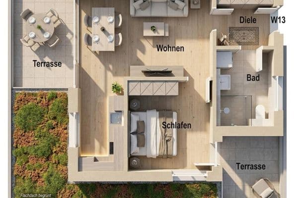 2 bedroom flat for sale, 56 m², Beckentalweg 4, Affalterbach 2 bedroom flat for sale, 56 m², Beckentalweg 4, Affalterbach