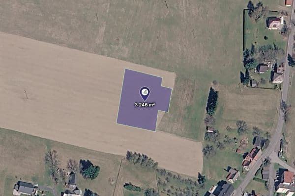 plot for sale, 1,082 m², Jílové u Držkova plot for sale, 1,082 m², Jílové u Držkova
