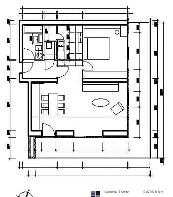 1 bedroom with open-plan kitchen flat to rent, 86 m², Köln, North Rhine-Westphalia 1 bedroom with open-plan kitchen flat to rent, 86 m², Köln, North Rhine-Westphalia