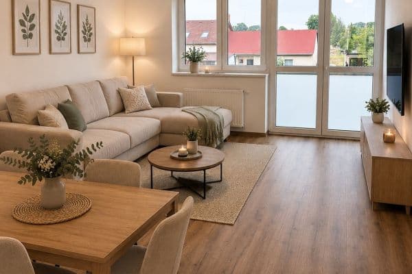 2 bedroom with open-plan kitchen flat to rent, 72 m², U Kasáren, Dašice 2 bedroom with open-plan kitchen flat to rent, 72 m², U Kasáren, Dašice