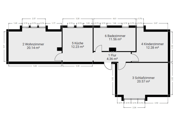 3 bedroom flat to rent, 77 m², Siedlung 21a, Geithain / Narsdorf 3 bedroom flat to rent, 77 m², Siedlung 21a, Geithain / Narsdorf