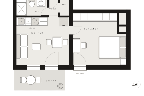 2 bedroom flat to rent, 36 m², München, Bavaria 2 bedroom flat to rent, 36 m², München, Bavaria