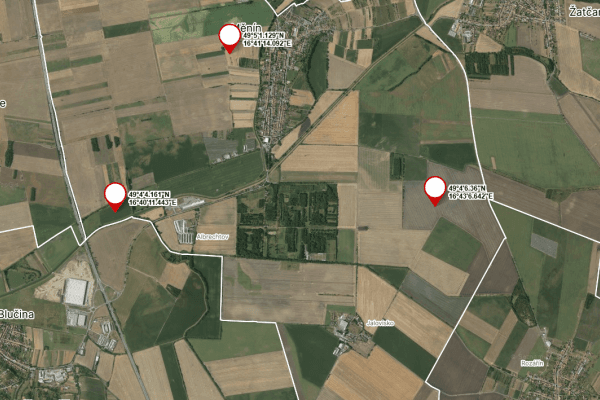 plot for sale, 2,197 m², Měnín plot for sale, 2,197 m², Měnín
