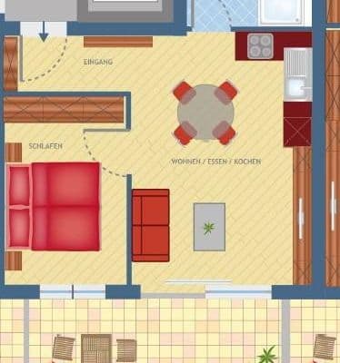 2 bedroom flat to rent, 52 m², Renningen 2 bedroom flat to rent, 52 m², Renningen