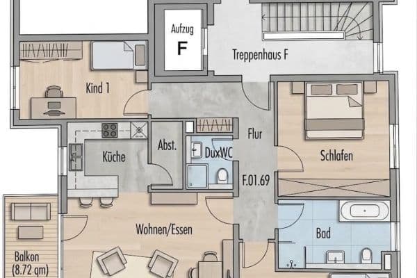 4 bedroom flat for sale, 110 m², Frankfurt, Hesse 4 bedroom flat for sale, 110 m², Frankfurt, Hesse