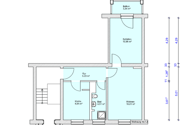 2 bedroom flat to rent, 50 m², Eisnerstraße 12, Magdeburg, Saxony-Anhalt 2 bedroom flat to rent, 50 m², Eisnerstraße 12, Magdeburg, Saxony-Anhalt