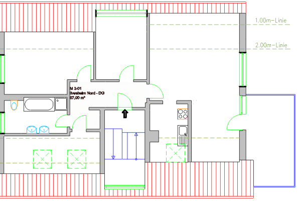 2 bedroom with open-plan kitchen flat to rent, 87 m², Ilvesheim 2 bedroom with open-plan kitchen flat to rent, 87 m², Ilvesheim