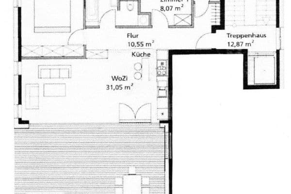 3 bedroom flat to rent, 102 m², Kassel-Harleshausen, Hesse 3 bedroom flat to rent, 102 m², Kassel-Harleshausen, Hesse