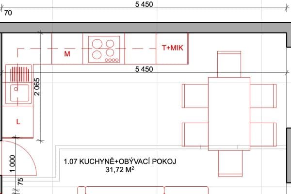 2 bedroom with open-plan kitchen flat to rent, 74 m², Augustinova, Praha 2 bedroom with open-plan kitchen flat to rent, 74 m², Augustinova, Praha