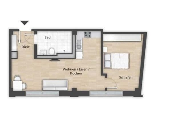 2 bedroom flat to rent, 45 m², Steinbühler Str. 4-6, Nürnberg, Bavaria 2 bedroom flat to rent, 45 m², Steinbühler Str. 4-6, Nürnberg, Bavaria
