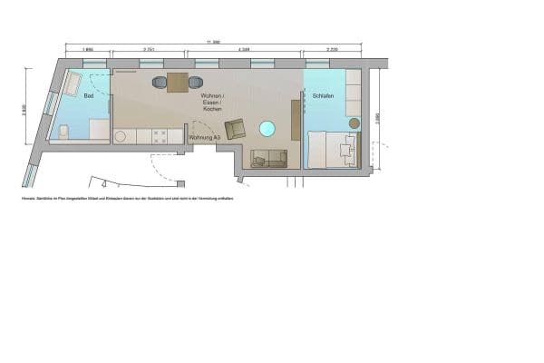 1 bedroom flat to rent, 39 m², Mannheim 1 bedroom flat to rent, 39 m², Mannheim
