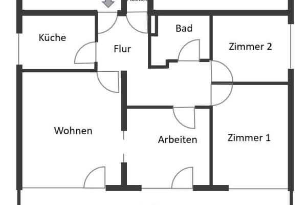 4 bedroom flat to rent, 90 m², Wiesbaden, Hesse 4 bedroom flat to rent, 90 m², Wiesbaden, Hesse