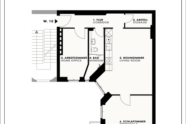 3 bedroom flat to rent, 64 m², Berlin, Berlin 3 bedroom flat to rent, 64 m², Berlin, Berlin