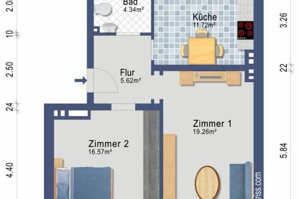 2 bedroom flat to rent, 52 m², Heinrich-Philippsen-Straße 29, Schleswig, Schleswig-Holstein 2 bedroom flat to rent, 52 m², Heinrich-Philippsen-Straße 29, Schleswig, Schleswig-Holstein