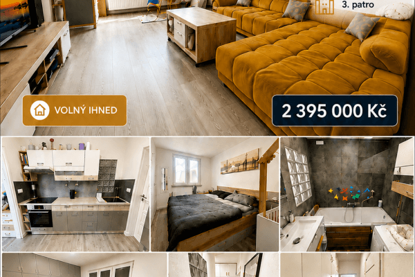 3 bedroom flat for sale, 76 m², F. S. Tůmy, Orlová 3 bedroom flat for sale, 76 m², F. S. Tůmy, Orlová