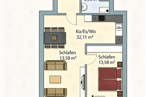 2 bedroom flat for sale, 65 m², Hamburg, Hamburg 2 bedroom flat for sale, 65 m², Hamburg, Hamburg