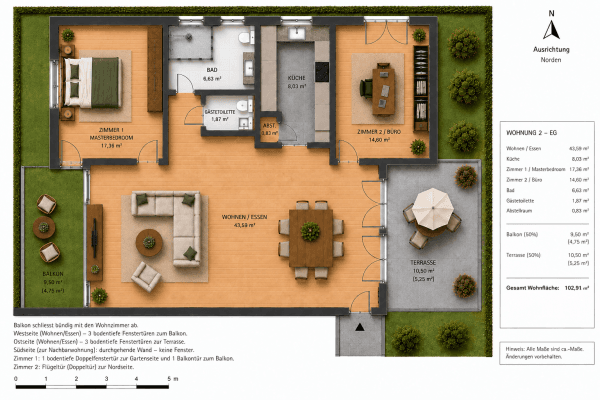 3 bedroom flat to rent, 103 m², Mainz 3 bedroom flat to rent, 103 m², Mainz