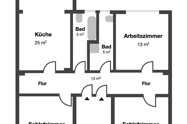 2 bedroom with open-plan kitchen flat to rent, 91 m², Gronaustraße 99, Wuppertal 2 bedroom with open-plan kitchen flat to rent, 91 m², Gronaustraße 99, Wuppertal