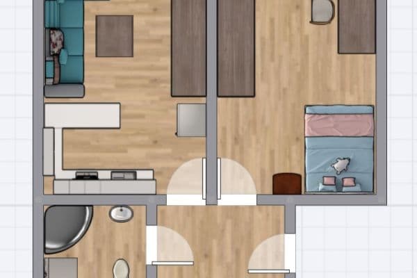 1 bedroom with open-plan kitchen flat to rent, 44 m², Holandská, Praha 1 bedroom with open-plan kitchen flat to rent, 44 m², Holandská, Praha