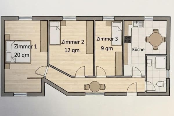 flat to rent, 20 m², Uhlandstraße 9/1, Heilbronn, Baden-Württemberg flat to rent, 20 m², Uhlandstraße 9/1, Heilbronn, Baden-Württemberg