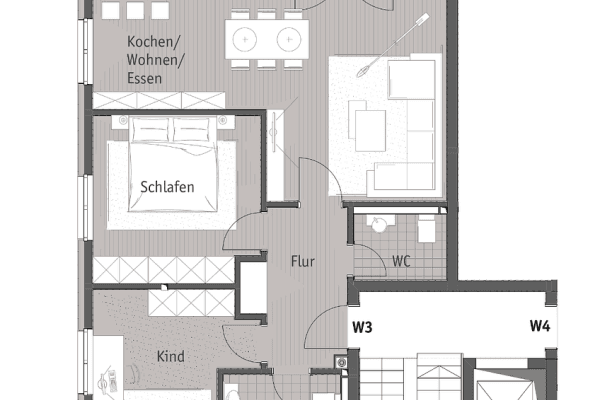 3 bedroom flat to rent, 88 m², Seligenstadt-Froschhausen 3 bedroom flat to rent, 88 m², Seligenstadt-Froschhausen