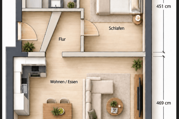 2 bedroom flat to rent, 52 m², Reinsburgstraße 65, Stuttgart 2 bedroom flat to rent, 52 m², Reinsburgstraße 65, Stuttgart