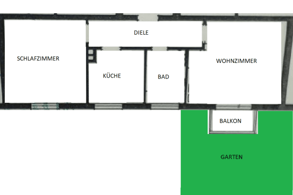 1 bedroom with open-plan kitchen flat to rent, 50 m², Unterstr. 72, Essen 1 bedroom with open-plan kitchen flat to rent, 50 m², Unterstr. 72, Essen
