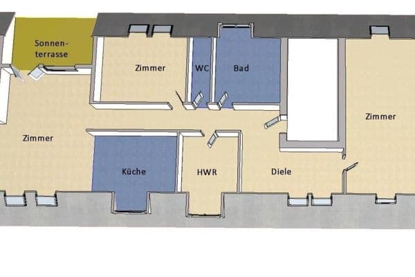 2 bedroom with open-plan kitchen flat for sale, 100 m², Tangermünder Weg 18, Berlin 2 bedroom with open-plan kitchen flat for sale, 100 m², Tangermünder Weg 18, Berlin