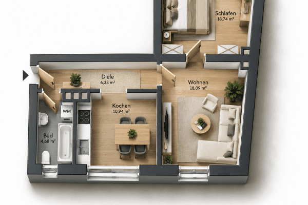1 bedroom with open-plan kitchen flat for sale, 59 m², Bochum, North Rhine-Westphalia 1 bedroom with open-plan kitchen flat for sale, 59 m², Bochum, North Rhine-Westphalia