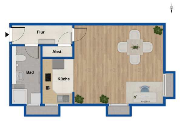 1 bedroom flat to rent, 46 m², Unterhaching, Bavaria 1 bedroom flat to rent, 46 m², Unterhaching, Bavaria