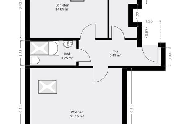 2 bedroom flat for sale, 44 m², Frankfurt am Main, Hesse 2 bedroom flat for sale, 44 m², Frankfurt am Main, Hesse