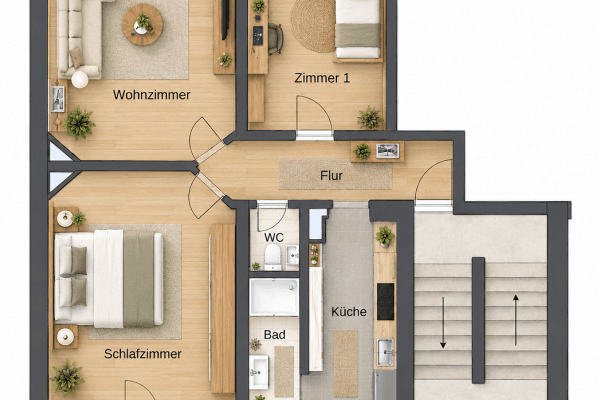 3 bedroom flat to rent, 66 m², Offenbach am Main 3 bedroom flat to rent, 66 m², Offenbach am Main