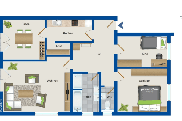 4 bedroom flat to rent, 105 m², Orchideenweg 3, Stutensee 4 bedroom flat to rent, 105 m², Orchideenweg 3, Stutensee