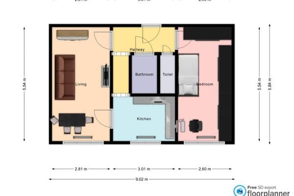 2 bedroom flat for sale, 51 m², Malovická, Praha 2 bedroom flat for sale, 51 m², Malovická, Praha