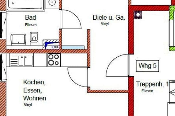 1 bedroom with open-plan kitchen flat to rent, 64 m², Landshut, Bavaria 1 bedroom with open-plan kitchen flat to rent, 64 m², Landshut, Bavaria