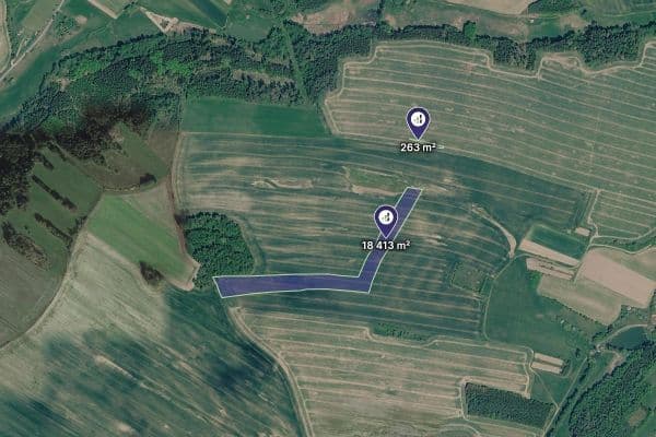plot for sale, 18,676 m², Rozseč, Vysočina Region plot for sale, 18,676 m², Rozseč, Vysočina Region