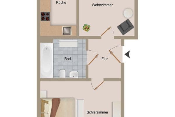 2 bedroom flat for sale, 55 m², Erfurt, Thuringia 2 bedroom flat for sale, 55 m², Erfurt, Thuringia