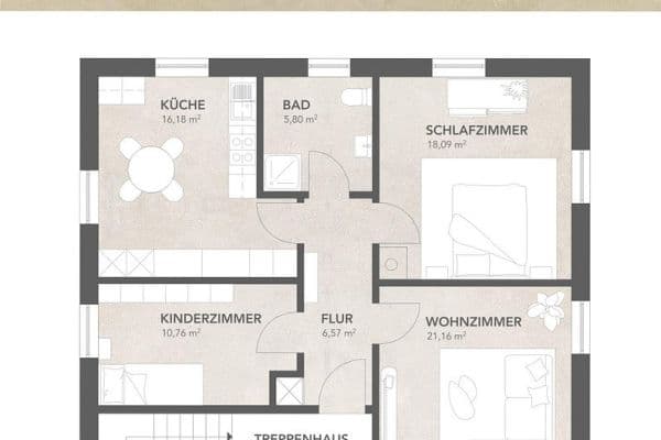 3 bedroom flat to rent, 79 m², Schwedenstraße 31, Salem-Beuren 3 bedroom flat to rent, 79 m², Schwedenstraße 31, Salem-Beuren