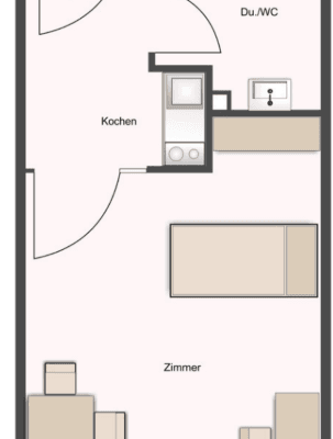 1 bedroom flat to rent, 24 m², Am Wald 3, Ober-Olm 1 bedroom flat to rent, 24 m², Am Wald 3, Ober-Olm