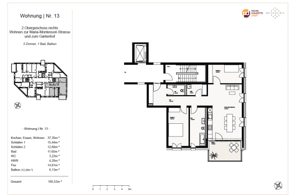 3 bedroom flat for sale, 105 m², Kaltenweiderplatz 3a, Langenhagen 3 bedroom flat for sale, 105 m², Kaltenweiderplatz 3a, Langenhagen